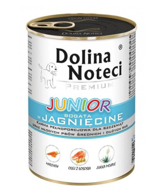 Dolina Noteci Premium Junior bogata w jagnięcinę 400g